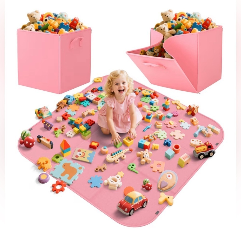 🎄🎅🎄❄️❄️🎅Pink Toy Storage Mat for Kids🎄🎅🎄❄️❄️🎅